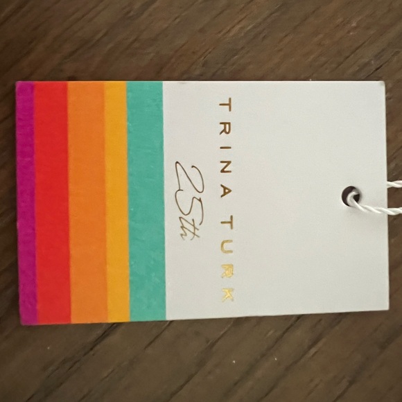 Trina Turk Paradise silk blend caftan and slip - Picture 7 of 9